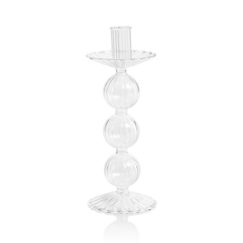 Luisa Glass Taper Candle Holder