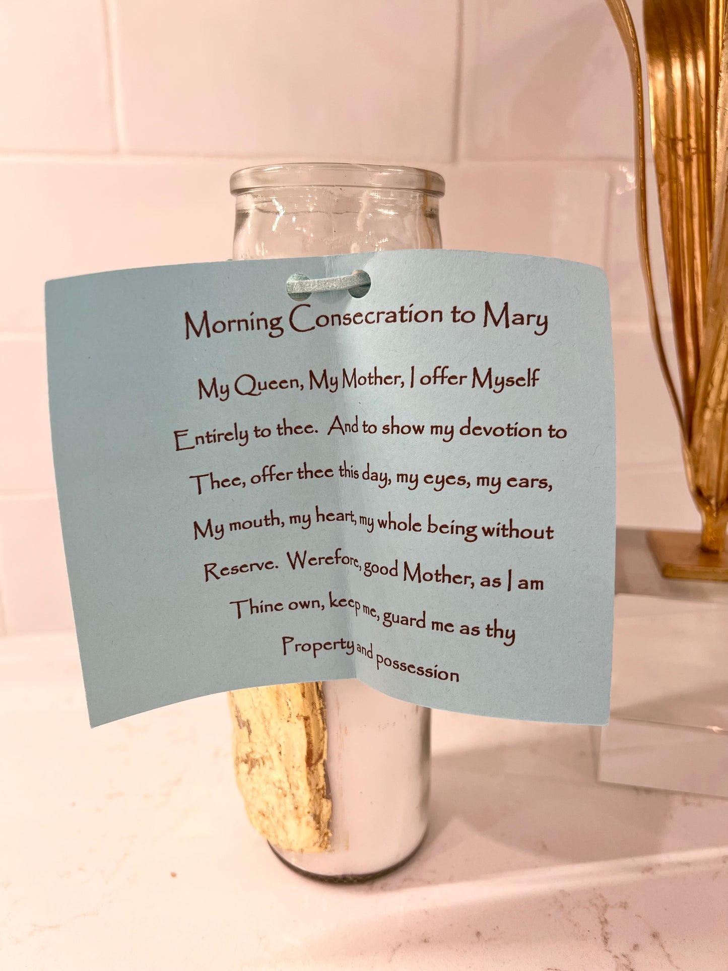 Prayer Candle- Blessed Mother