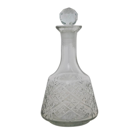 Etched Glass Decanter