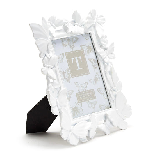 White Butterfly Frame